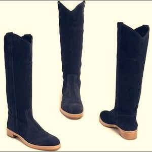 black suede knee hight boots Via Spiga